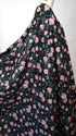 Artlux ~ 'Edith ~ Black | Pink' Luxury Cotton Lawn ~ Made in Italy
